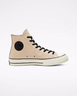 Converse Leather Side Zip Chuck 70 Férfi Magasszárú Fekete | MULIPOD-HU